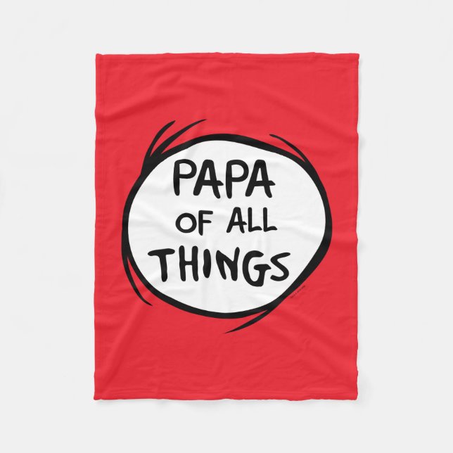 Ding Eins Ding Zwei - Papa aller Dinge Fleecedecke (Vorderseite)