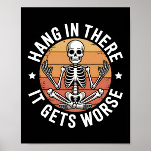 Ding in it wird es schlimmer Skelett Spaß 3 Poster