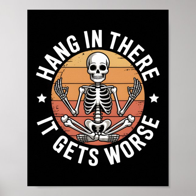 Ding in it wird es schlimmer Skelett Spaß 3 Poster (Vorne)
