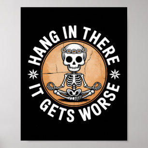 Ding in it wird es schlimmer Skeletton Spaß 2 Poster