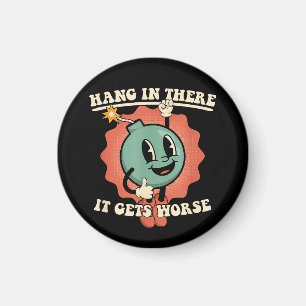 Ding in it's wird schlimmer Funny Cartoon Bomb Magnet