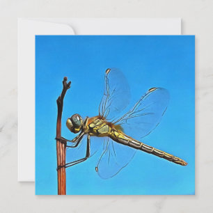 Ding on it Artistic Dragonfly Feiertagskarte