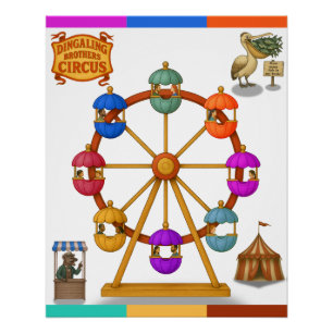 Dingaling Bros Riesenrad Poster