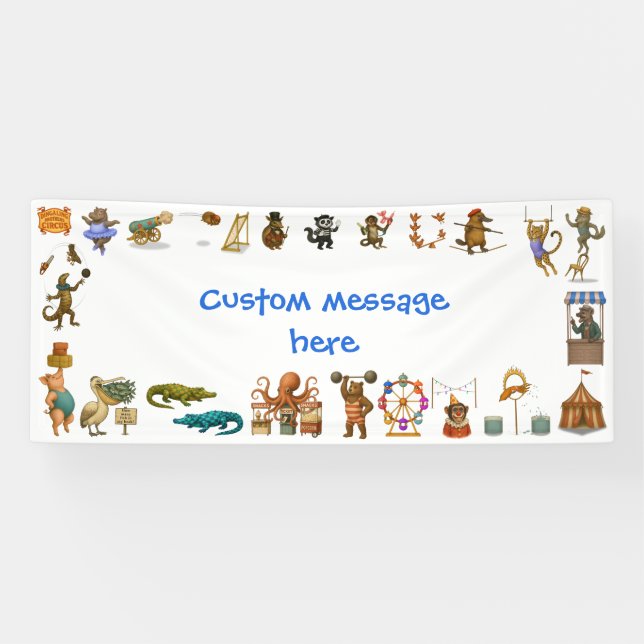 Dingaling Bros Zirkusauftritte Banner (Horizontal)