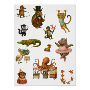 Dingaling Bros Zirkusauftritte Poster