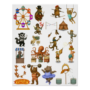 Dingaling Bros Zirkusauftritte Poster