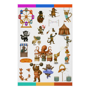 Dingaling Bros Zirkusauftritte Poster