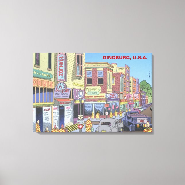 Dingburg, USA Leinwanddruck (Vorderseite)