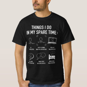 Dinge, die ich in meinem Freizeit Rollercores Them T-Shirt