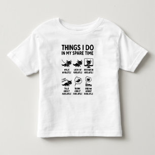 Dinge, die ich in meiner Freizeit als Axolotl-Hobb Kleinkind T-shirt