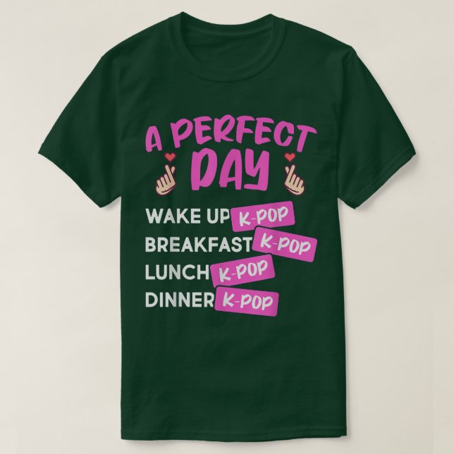 Dinge, die ich in meiner Freizeit Coole Kpop Musik T-Shirt (Design vorne)