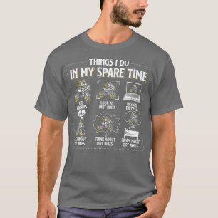 Dinge, die ich in meiner Freizeit Coolen Motocross T-Shirt