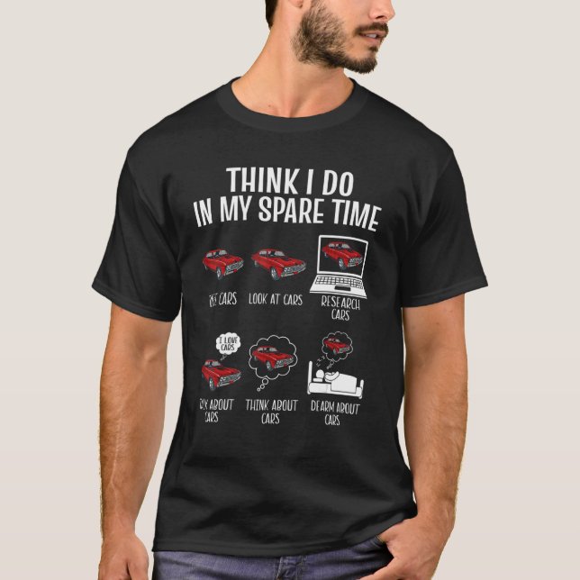 Dinge, die ich in meiner Freizeit lustige Auto-Spr T-Shirt (Vorderseite)