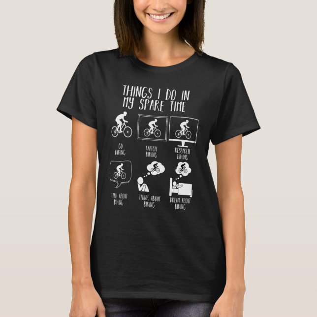 Dinge, die ich in meiner Freizeit lustige Mountain T-Shirt (Vorderseite)