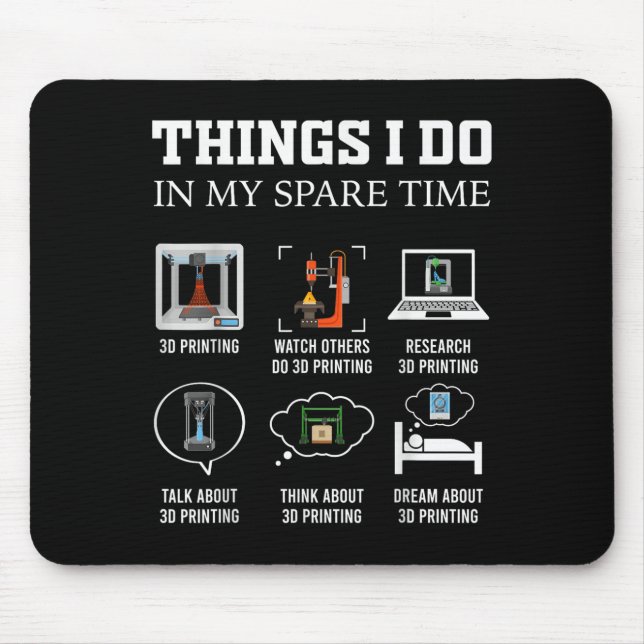 Dinge, die ich in meiner Freizeit mache 3D-Druck F Mousepad (Vorne)