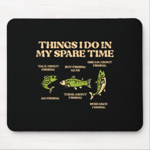 Dinge, die ich in meiner Freizeit mache, Angeln Lu Mousepad