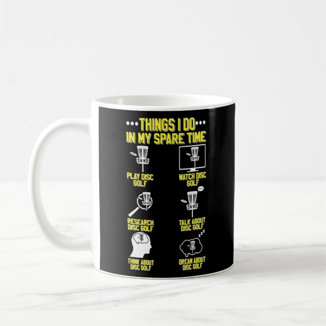 Dinge, die ich in meiner Freizeit mache Frisbee-Sp Kaffeetasse (Links)