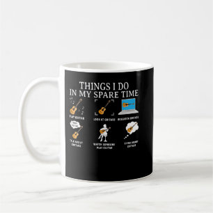 Dinge, die ich in meiner Freizeit mache Gitarre Kaffeetasse