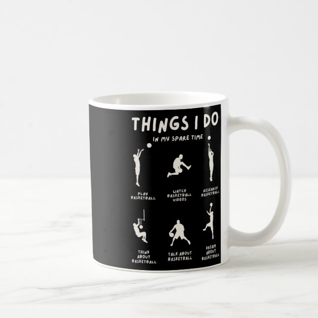 Dinge, die ich in meiner Freizeit mache  Kaffeetasse (Rechts)