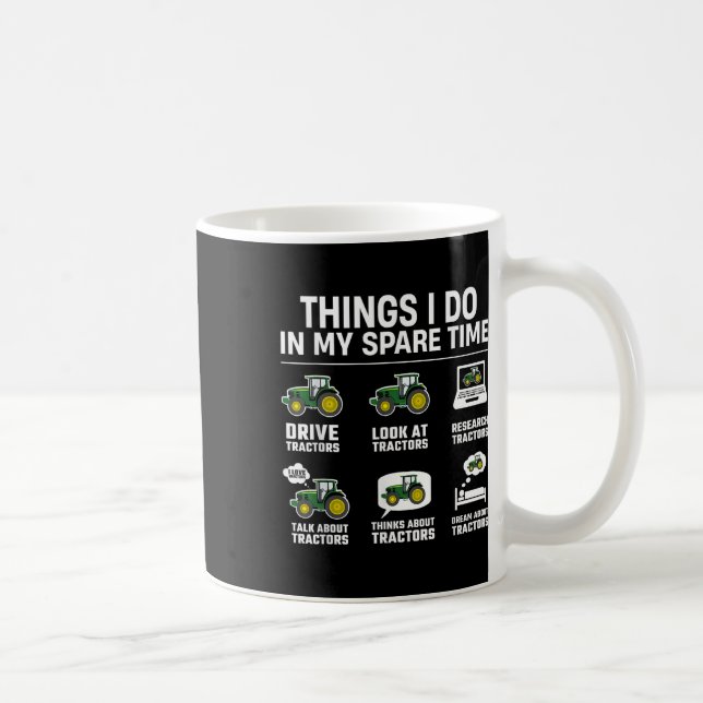 Dinge, die ich in meiner Freizeit mache - Lustige  Kaffeetasse (Rechts)