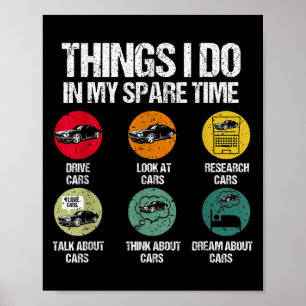 Dinge, die ich in meiner Freizeit mache Lustiger A Poster