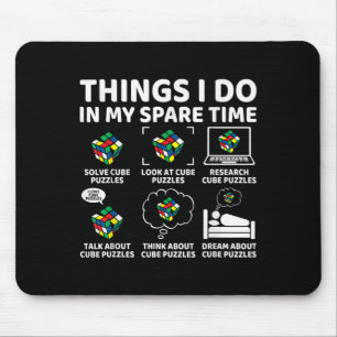 Dinge, die ich in meiner Freizeit mache Lustiger W Mousepad