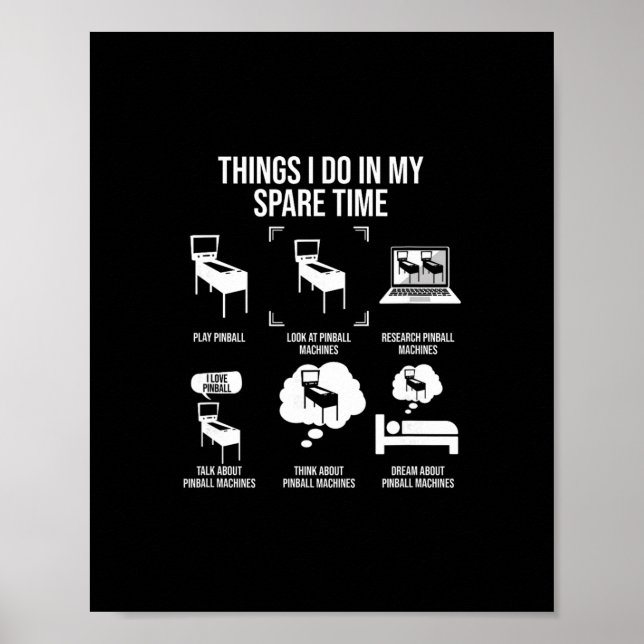 Dinge, die ich in meiner Freizeit mache  Poster (Vorne)