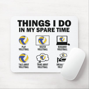 Dinge, die ich in meiner Freizeit mache Volleyball Mousepad