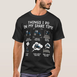 Dinge, die ich in meiner Freizeit Traktor Funny Ba T-Shirt