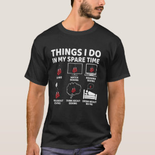 Dinge, die ich in meiner Freizeit tue Funny Boxing T-Shirt