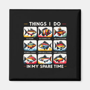Dinge, die ich in meiner Freizeit tue, Funny Fishi Magnet