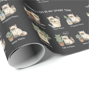 Dinge, die ich in meiner Freizeit tue Gärtnern Rag Geschenkpapier