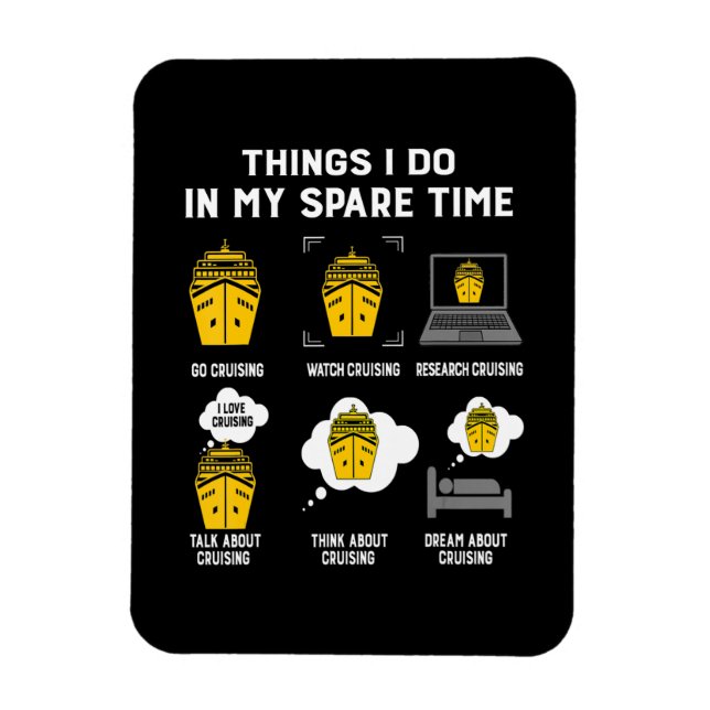 Dinge, die ich in meiner Freizeit tue, gehen Sie s Magnet (Vertikal)
