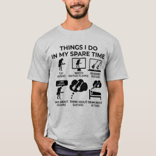 Dinge, die ich in meiner Freizeit tue - Gitarren T-Shirt