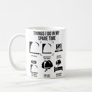 Dinge, die ich in meiner Freizeit tue Klippensprin Kaffeetasse