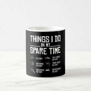 Dinge, die ich in meiner Freizeit tue, los Kart Kaffeetasse