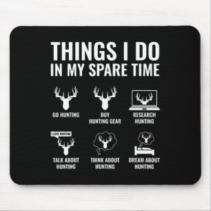 Dinge, die ich in meiner Freizeit tue, lustige Jag Mousepad