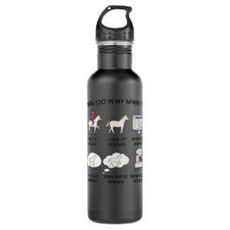 Dinge, die ich in meiner Freizeit tue, Pferdegesch Edelstahlflasche