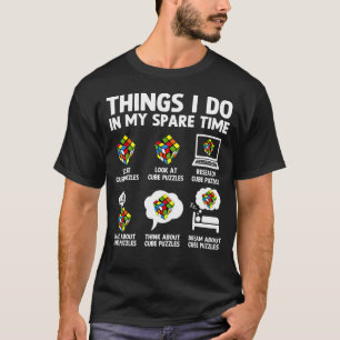Dinge, die ich in meiner Freizeit tue Würfel Puzzl T-Shirt