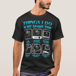 Dinge, die ich in meiner Freizeit tun, Funny Fishi T-Shirt