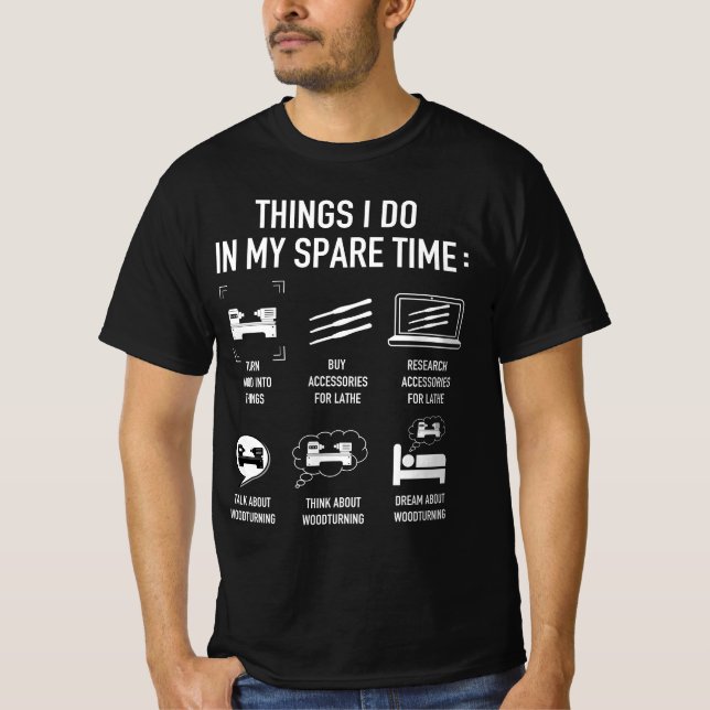 Dinge, die ich in meiner Freizeit Woodvater Carpen T-Shirt (Vorderseite)