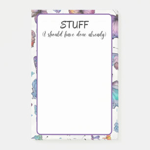 Dinge, die ich schon hätte tun sollen post-it klebezettel