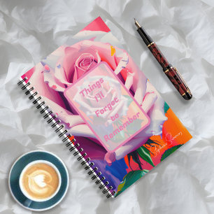 Dinge, die ich vergessen werde, zu erinnern Pink R Notizbuch