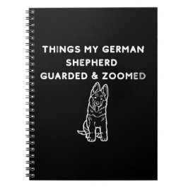 Dinge, die mein Deutscher Schäferhund bewacht & ge Notizblock