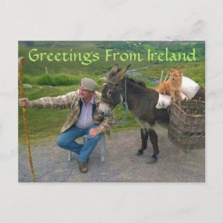 Dinge, die Sie in Irland sehen werden Postkarte