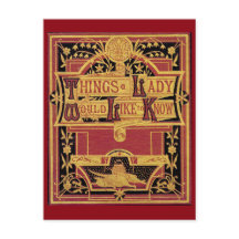 Dinge, eine Lady Postcard