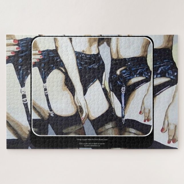 'Dinge passieren' Gemälde auf einem (Horizontal)