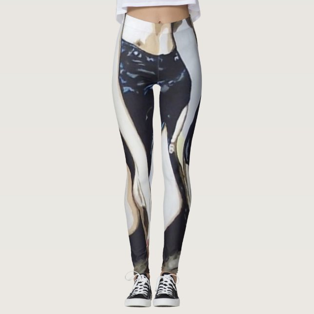 'Dinge passieren' Gemälde Leggings (Vorderseite)