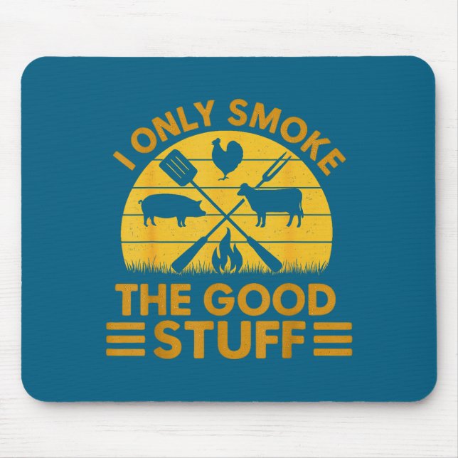 Dinge Rauch Gut Bbq Barbeque Grillen Mousepad (Vorne)