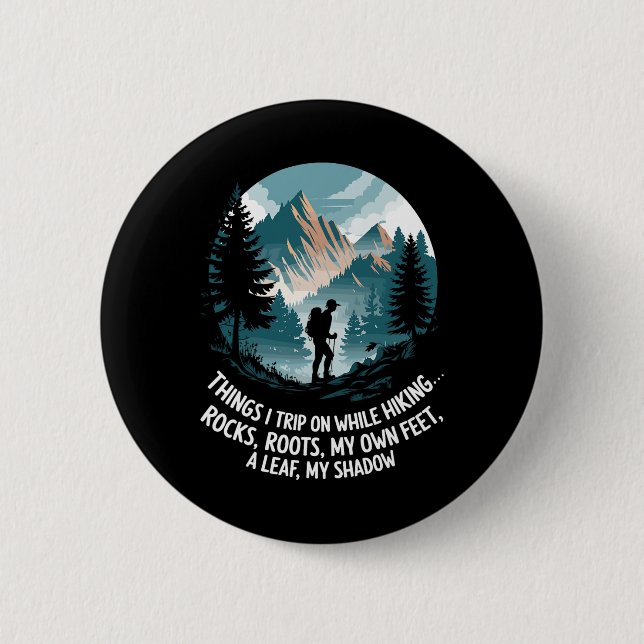 Dinge, über die ich beim Wandern stolpere  Button (Vorderseite)